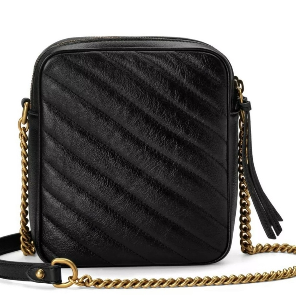 Gucci Marmont Matelasse Black Shoulder Bag - Picture 2 of 7
